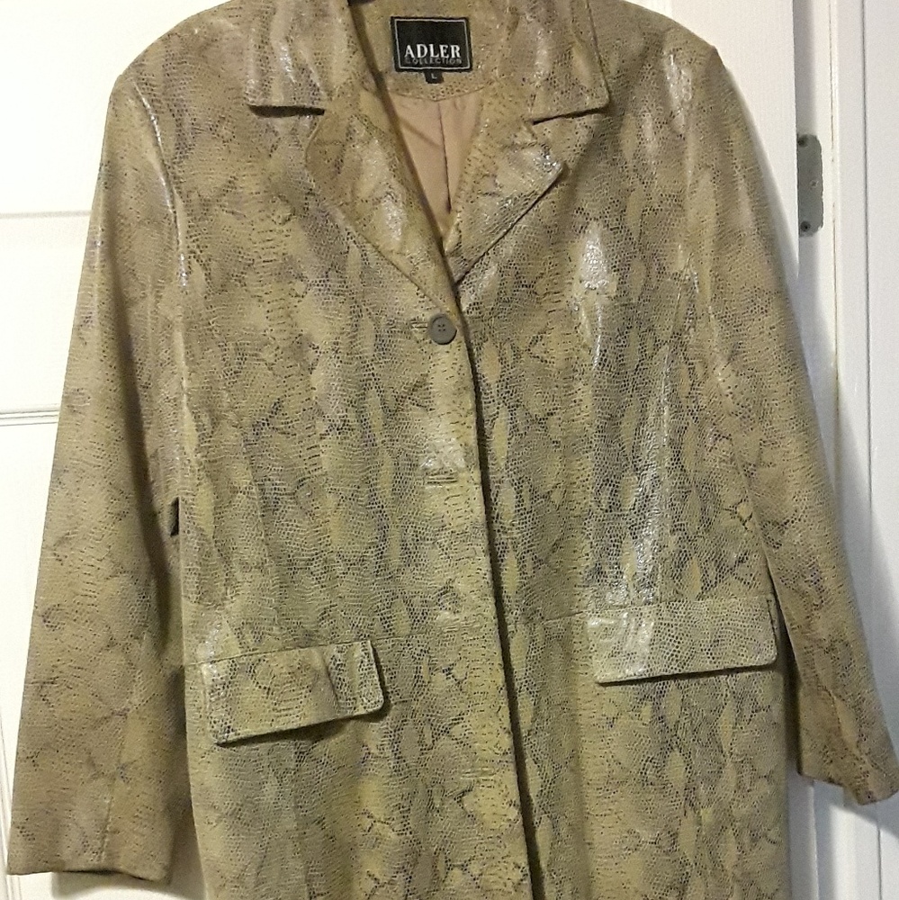 Genuine Leather Blazer